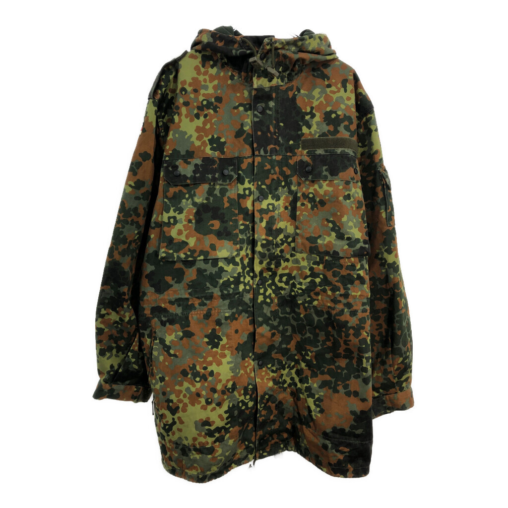 ドイツ軍 フレクターカモ フィールドパーカー ユーロ ミリタリー グリーン(メンズ L相当)中古 古着 U8677拍卖