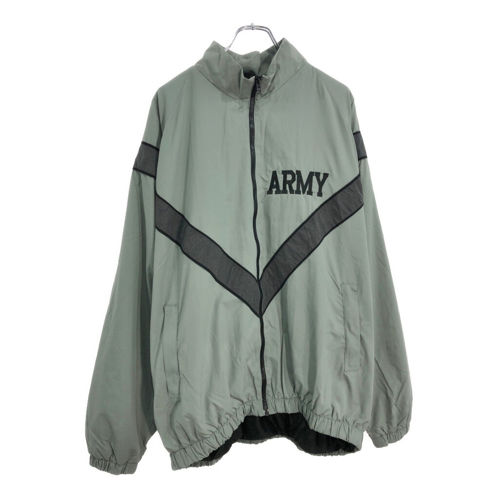 90年代 米軍実物 U.S.ARMY IPFU トレーニングジャケット ミリタリー グレー(メンズ X-LARGE LONG)中古 古着 U9134拍卖