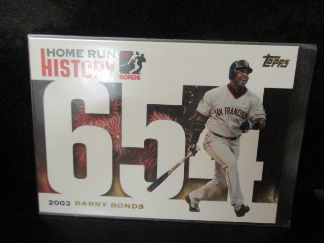 ◎野球カード バリーボンズ 2005Topps HOMERUN HIATORY #654 即決!!拍卖