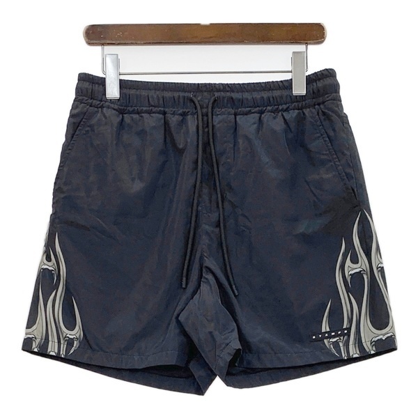 STAMPD スタンプド ショートパンツ ショーツ ハーフパンツ 短パン イージー Chrome Flame Trunk メンズ Sサイズ ブラック ズボン DM16195■拍卖
