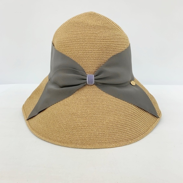 Athena New York アシーナニューヨーク 麦わら帽子 ストローハット ボウシ キャペリン型 袋付き 海 レディース ベージュ 帽子 IF16439■拍卖