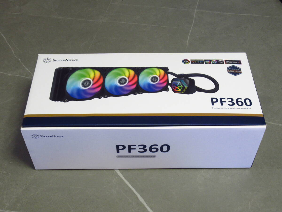 【美品】SILVERSTONE シルバーストーン / 水冷CPUクーラー / SST-PF360-ARGB /115X 1366 2011 2066 1200 1700 AM3 AM4拍卖