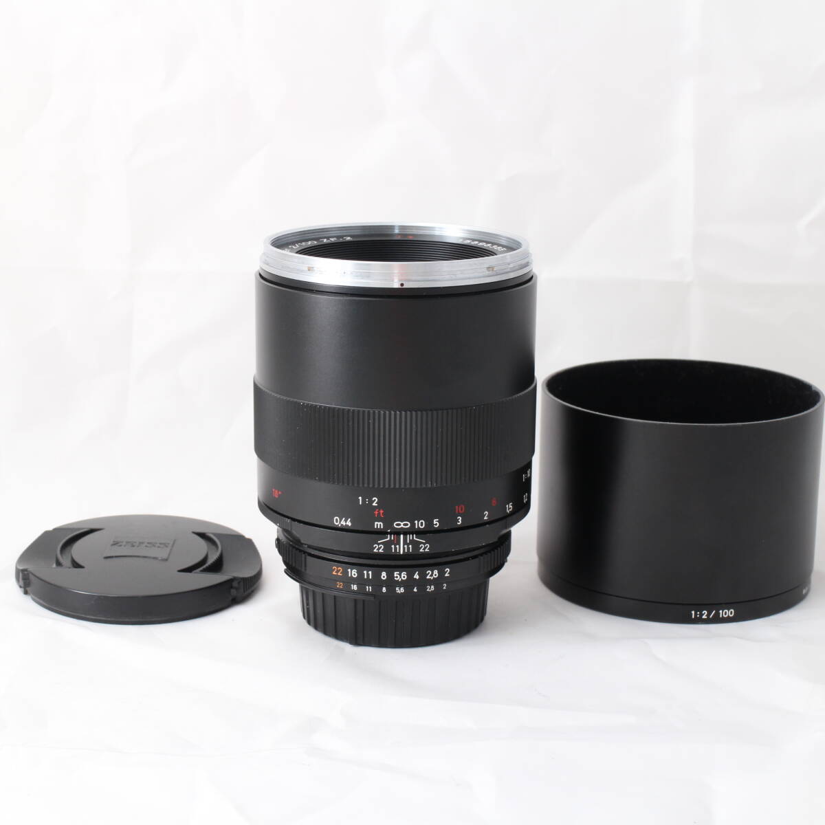 ☆良品☆ Carl Zeiss MAKRO-PLANAR T*2/100mm ZF.2 M-PLANART2/100BKZF2 カールツァイス マクロプラナー 100mm F2 ニコン Nikon F #3907拍卖