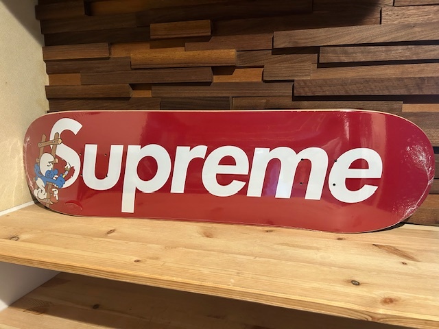 ♪送料無料★Supreme★希少★デッキ★Smurfs Skateboard Deck★スケボー★BOXLOGO★スマーフ★2022AW★赤★新品未使用(ディスプレイ品)♪拍卖