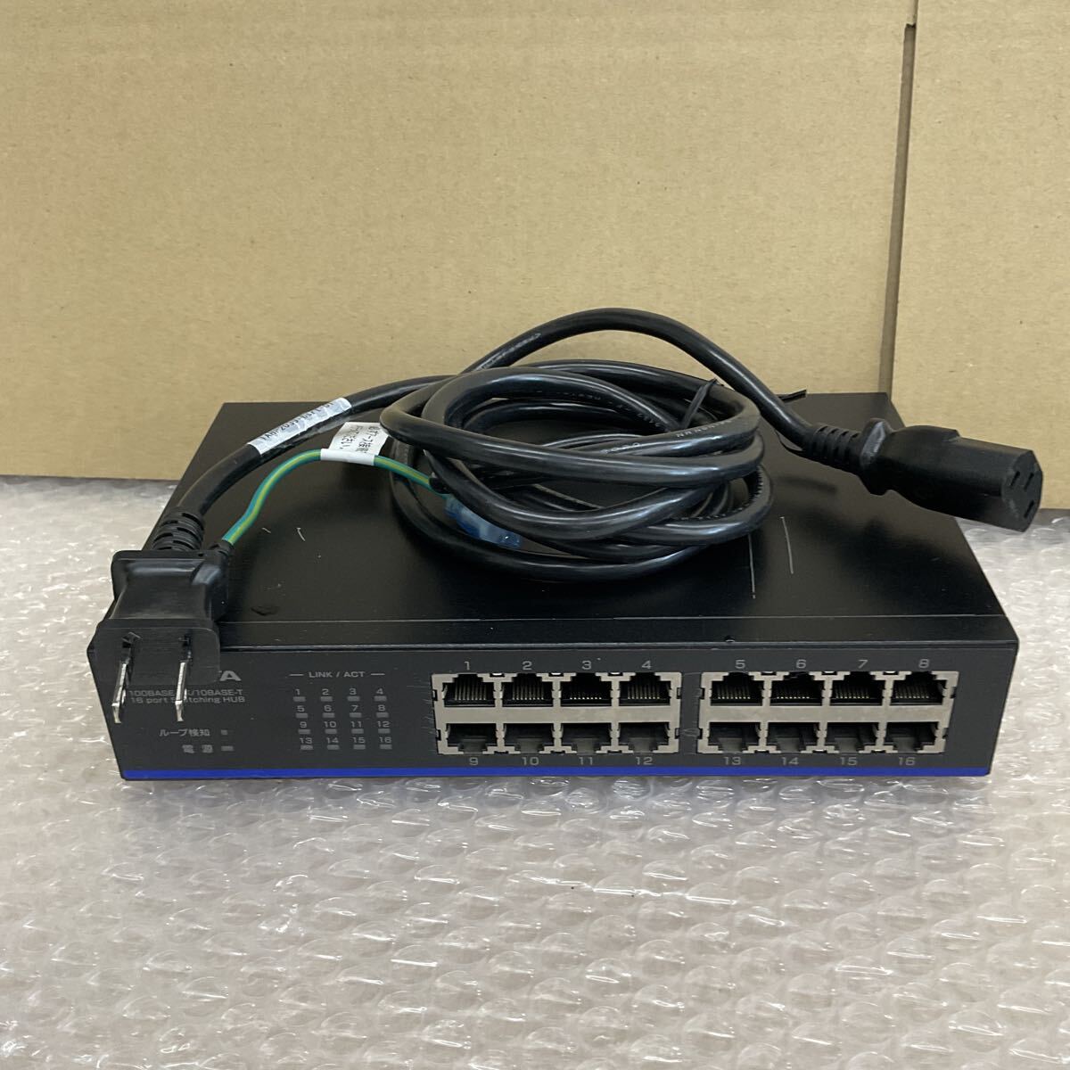 ◎(D1799) 中古品 I-O DATA アイ・オー・データ スイッチングハブ 16ポート ETX-ESH16NB (B1-10)拍卖