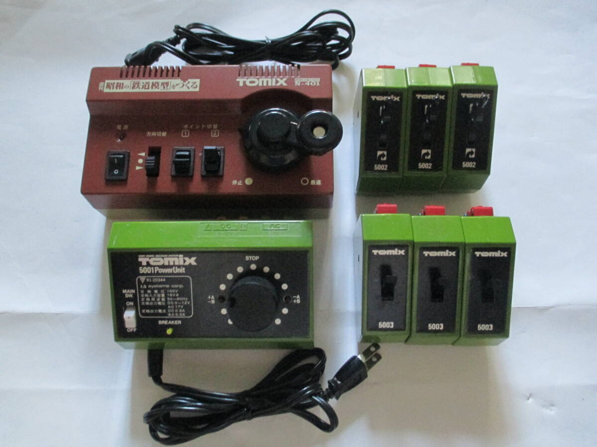 【TOMIX】パワーバック 2台 + ポイントコントロールボックス 6個(5002,5003 各3個)拍卖