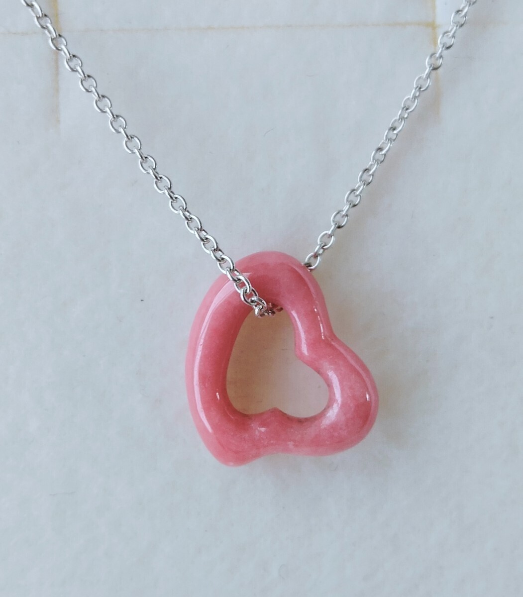 新品 未使用 正規品 ティファニー tiffany&co. ネックレス シルバー ハート ロードナイト ストーン 箱 巾着 紙袋 ギフト プレゼント拍卖