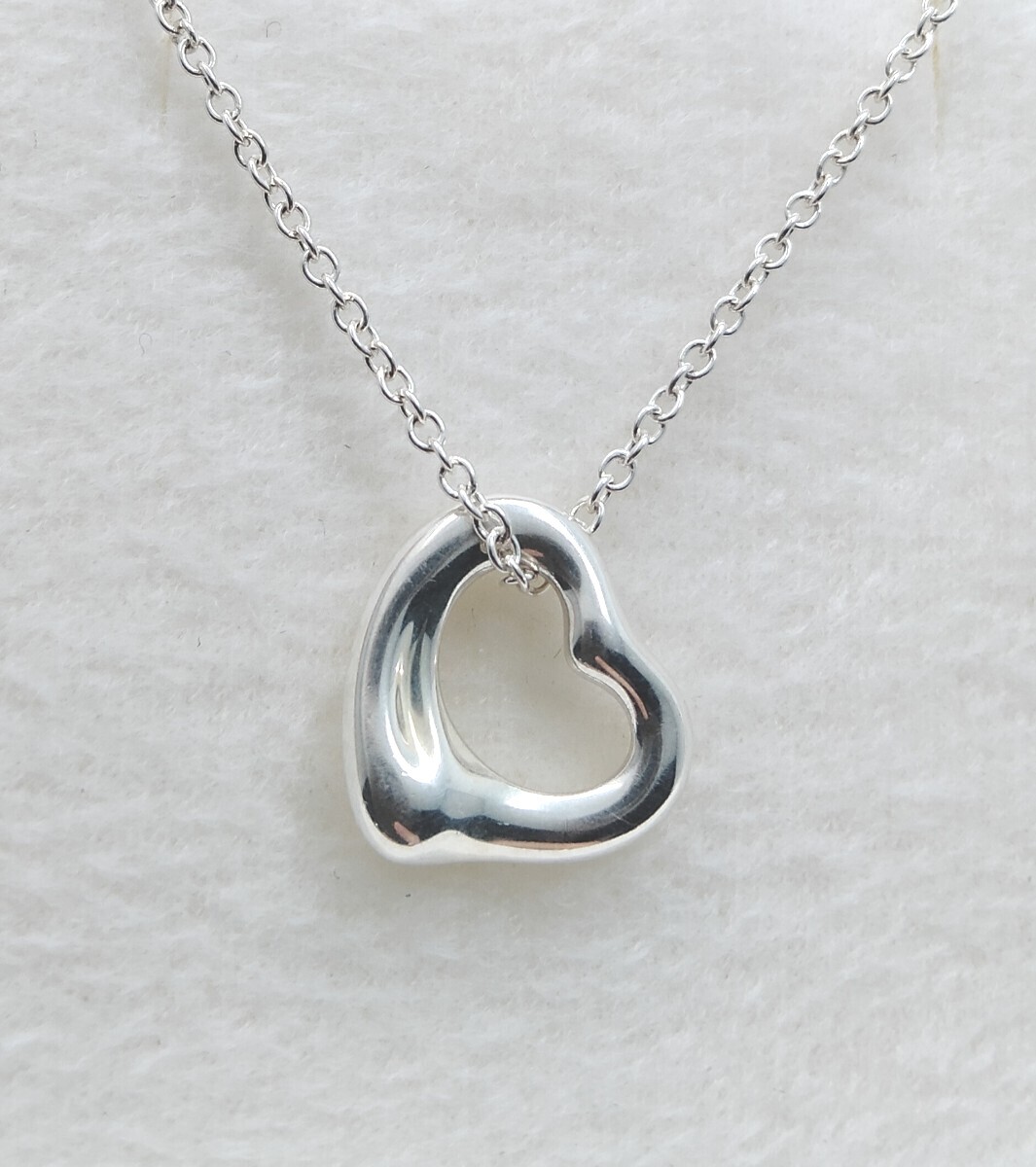 新品 未使用 正規品 ティファニー tiffany&co. ネックレス オープンハート 箱巾着紙袋 プレゼント ギフト拍卖