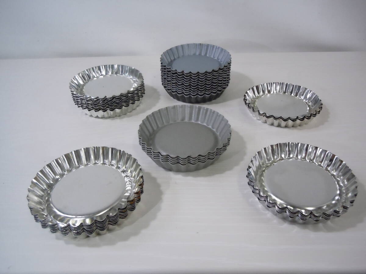 ◆まとめ マドレーヌ 製菓 型 直径約9.5cm×深さ1.5cm 42個セット※現状品■60拍卖