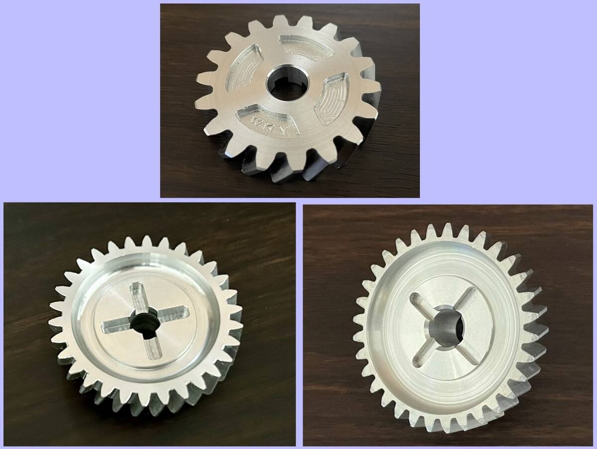 【送料込み】 TZR250 R1-Z TDR250 アルミ オイルポンプギア & インペラシャフトドライブ&ドリブンギアセット 1KT 2XT 3XC 2YK拍卖