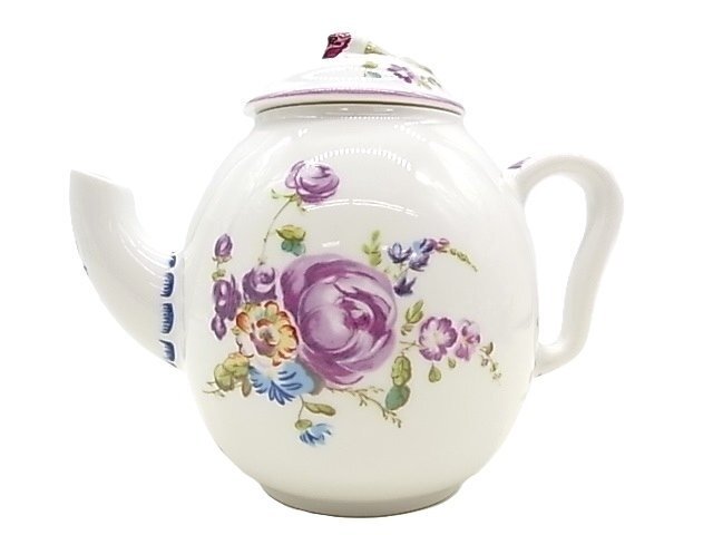 e12712 「Mennecy」 フランクリンミント ボー ヴィクトリア&アルバート ティーポット ⑧拍卖