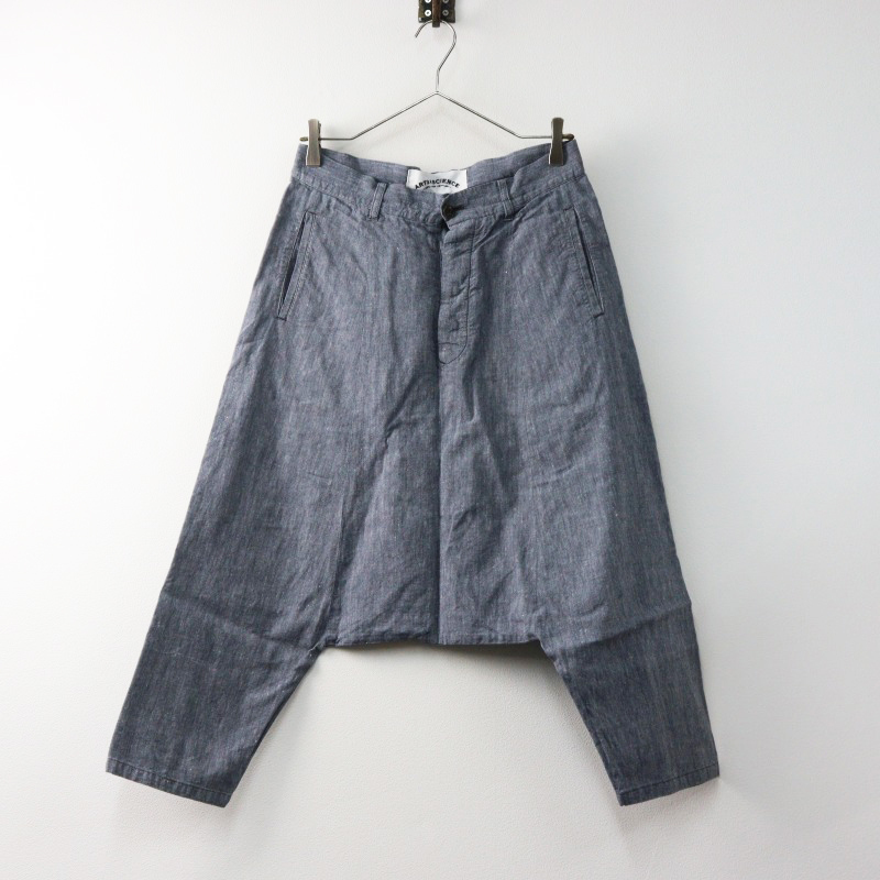 【値下げ】アーツアンドサイエンス ARTS&SCIENCE リネン コットン サルエルパンツ 1/グレー系 変形 クロップド【2400014522167】拍卖