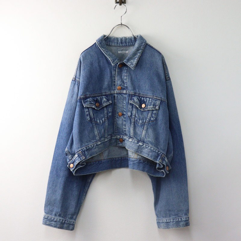 2024SS アパルトモン L'Appartement RED CARD レッドカード DENIM JACKET F/ブルー デニムジャケット 別注 ショート丈【2400014522013】拍卖