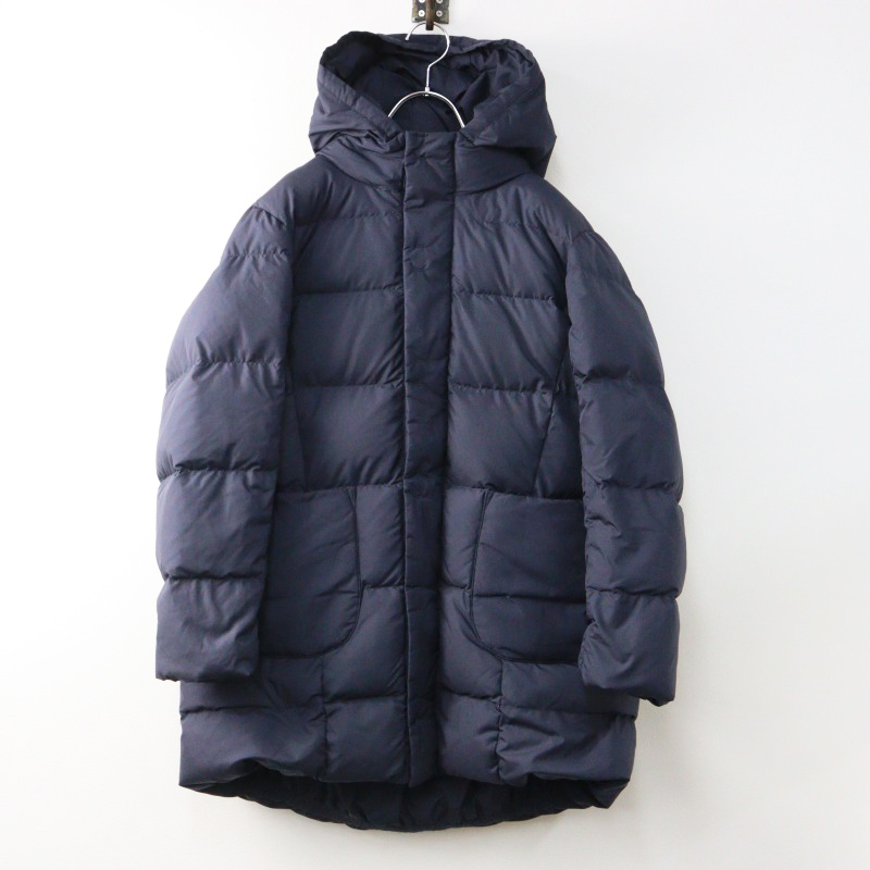 ジムフレックス Gymphlex J-1259 TUF ポリエステルタフタ フーデッドダウンコート 14/ネイビー ジャケット フード【2400014541458】拍卖