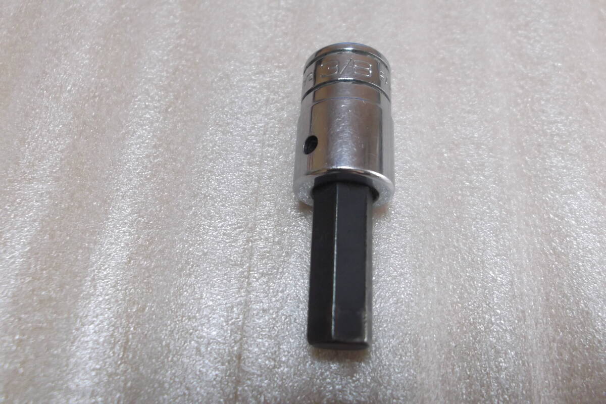 Snap-on スナップオン FA12A 3/8 6角ソケット 差し込み角9.5mm 3/8 ショートソケット 中古拍卖