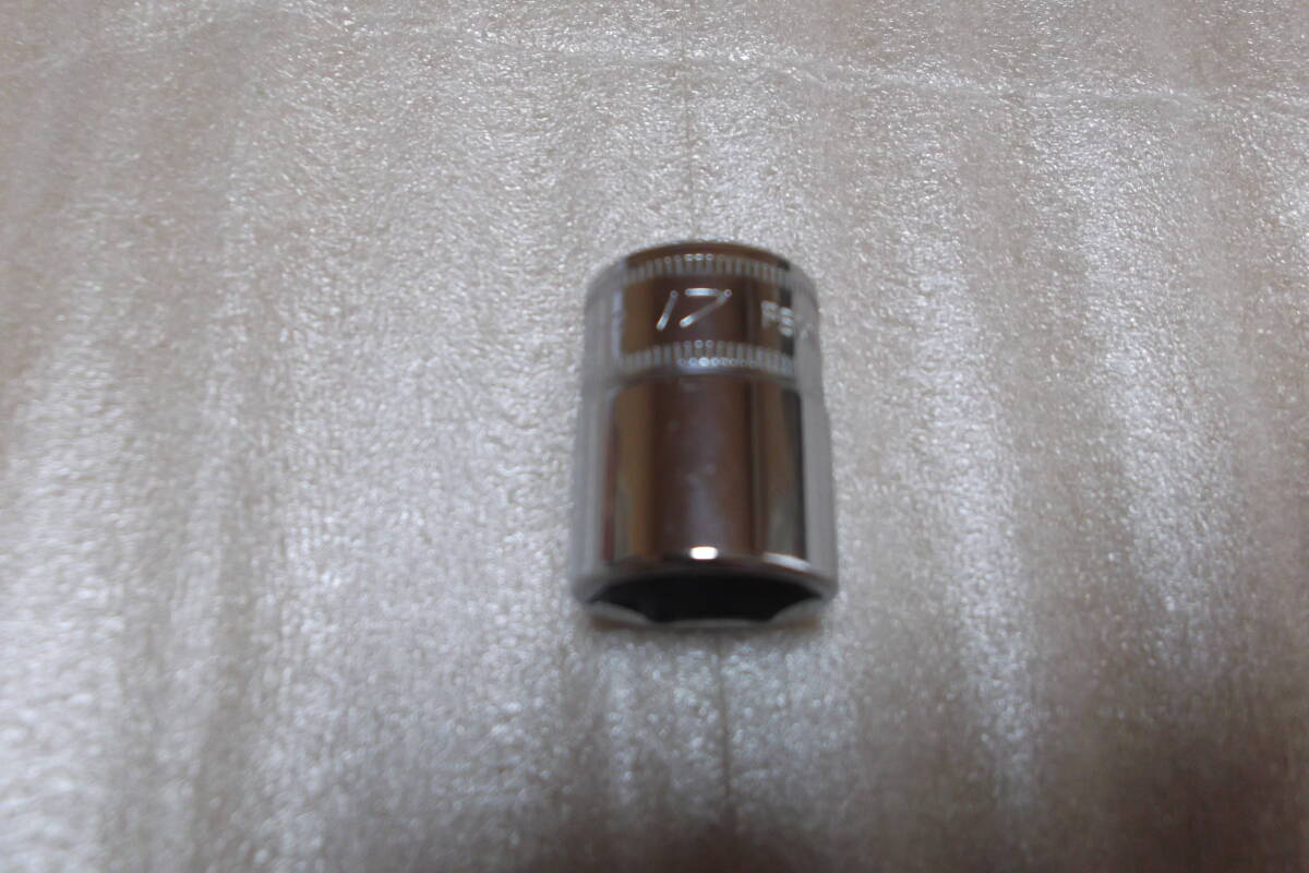 Snap-on スナップオン FMS17 シャローソケット17mm 差し込み角95mm 3/8 6P ショートソケット 中古拍卖