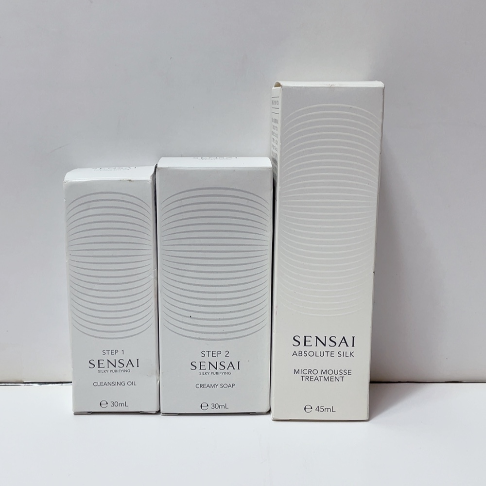 即決 送料無料 未使用 各種3点セット★センサイ マイクロ ムース トリートメント s 45ml クレンジングオイル クリーミィソープ 30ml拍卖