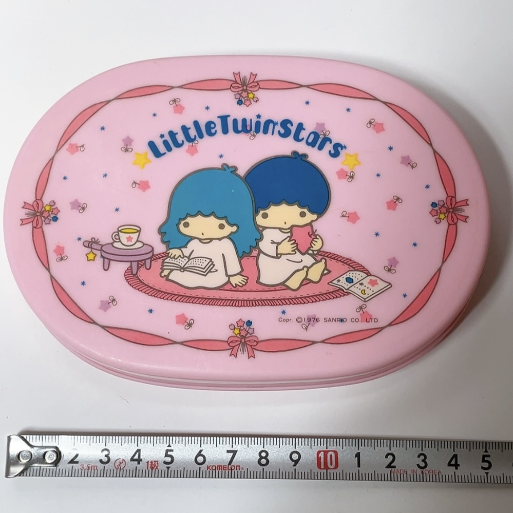 送料無料 即決 中古品★リトルツインスターズ キキララ ランチボックス お弁当箱 サンリオ SANRIO 当時物 希少レア拍卖