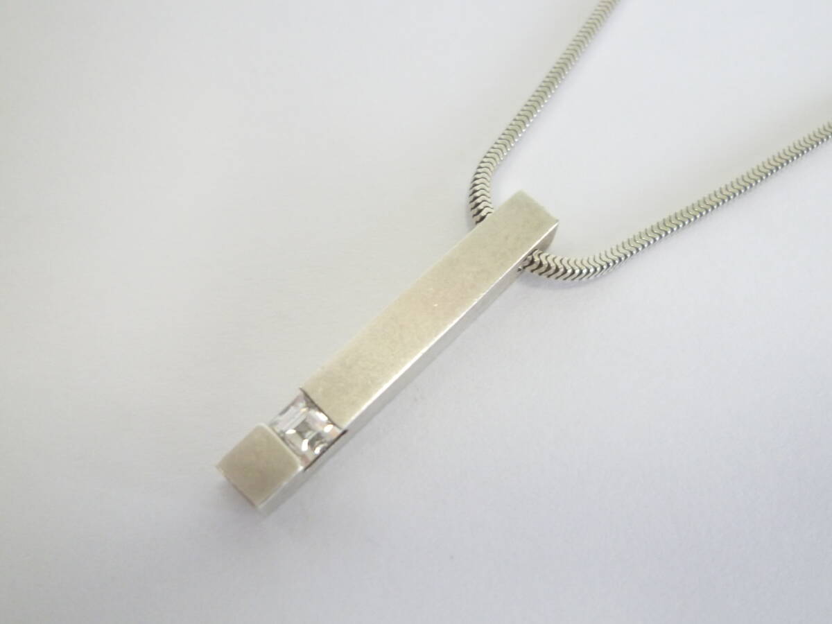 70290◆アクセサリー Calvin Klein/カルバンクライン ネックレス ストーン SILVER/シルバー SV925 CK 装飾品◆拍卖