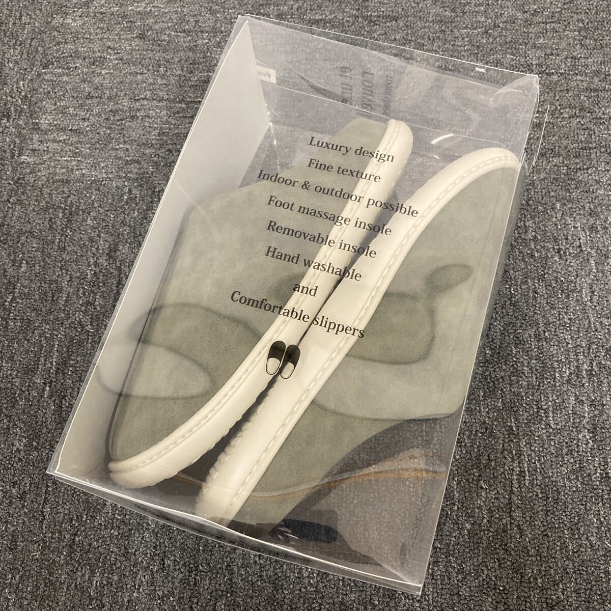 即決 新品 りぶはあと ヌーベル ルームシューズ モスグリーン拍卖