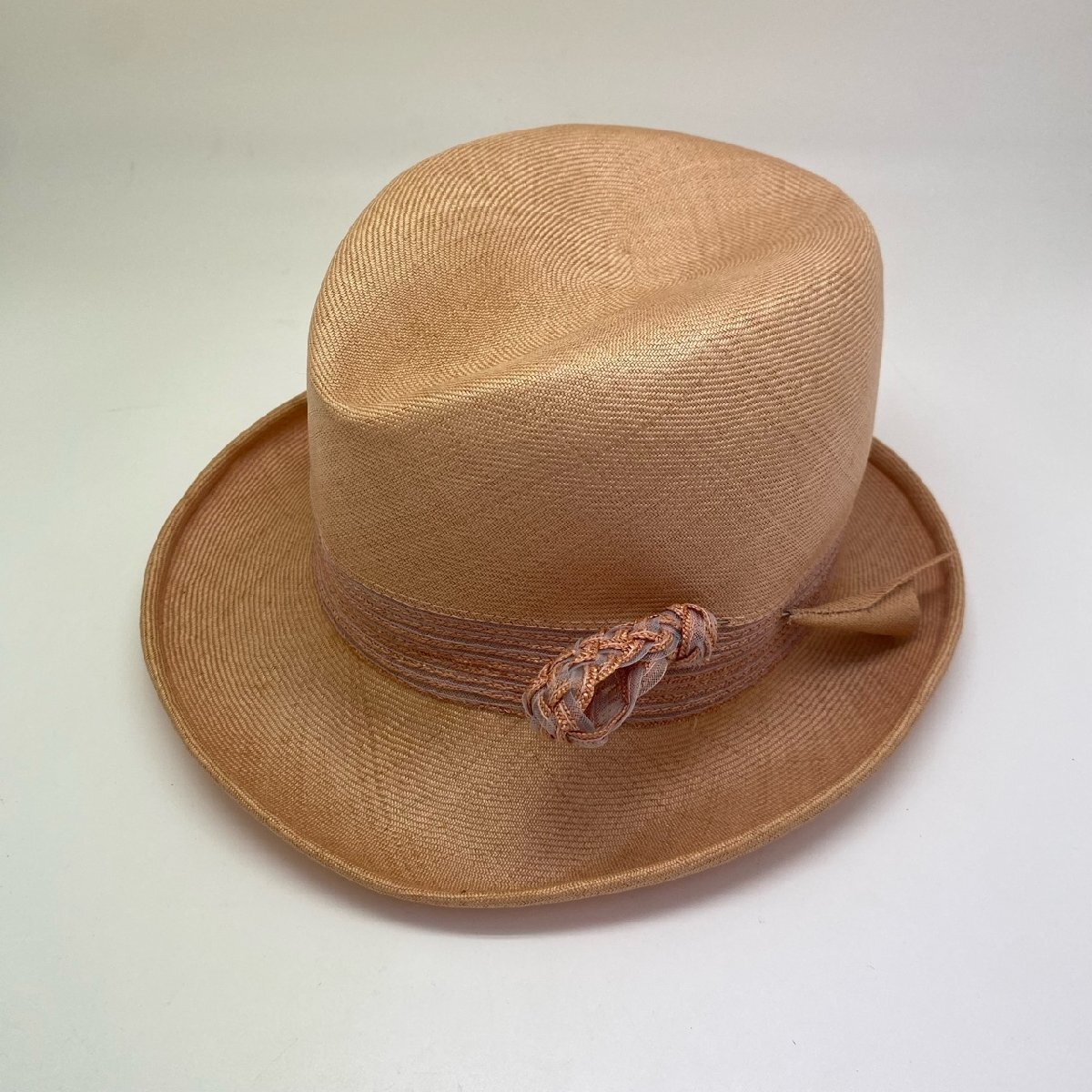 GINZA Vogue 銀座ボーグ ハット 帽子 麦わら帽子 ストローハット ベージュ系 レディース 銀座ヴォーグ 直接引取歓迎(横浜市) digjun拍卖