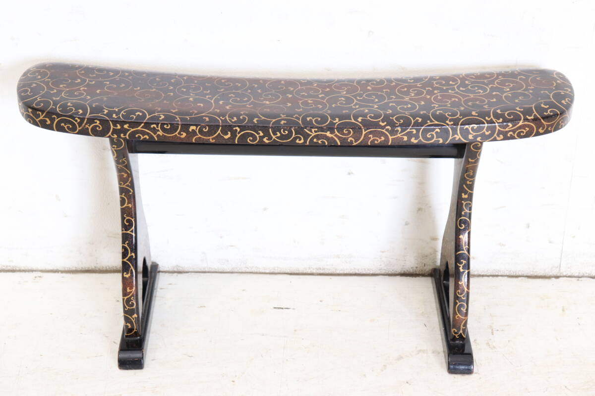 【高級アジア家具】韓国伝統木工 チャンモッ(肘置き)/チョガン(頭枕) 漆塗装装飾入り 大名道具 武家和室(B)拍卖