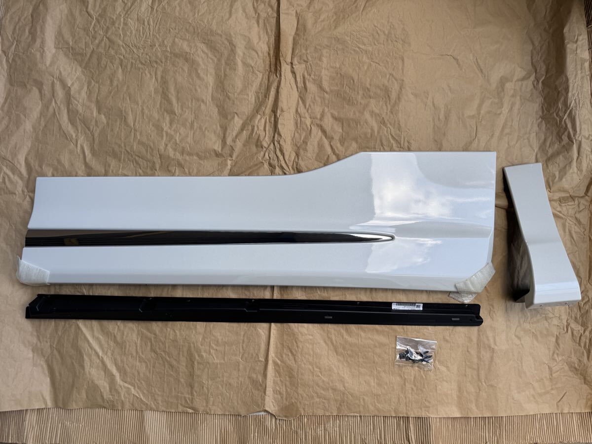 新品 アルファード ヴェルファイア 30 純正 モデリスタ サイドスカート フロント 右 カラー 070 AYH30 AGH30 AGH35 GGH30 拍卖