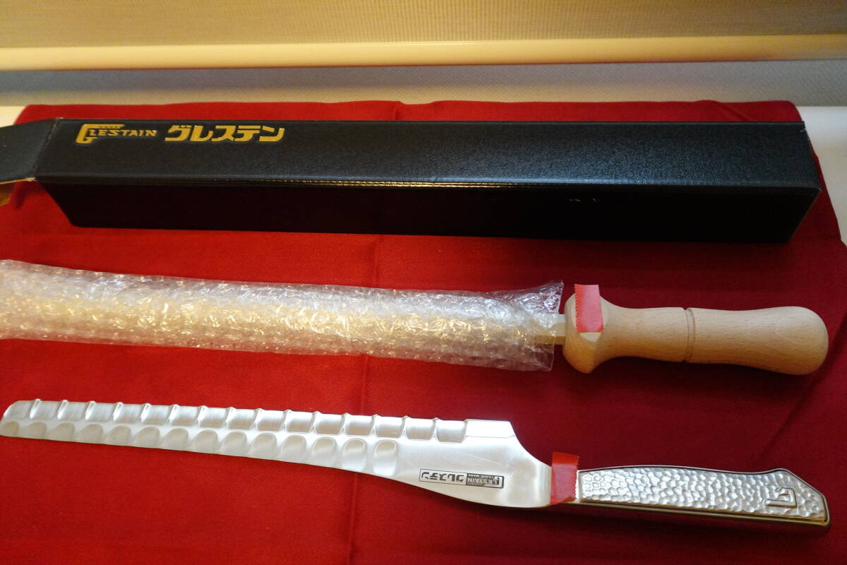 訳あり未使用のグレステンセット!ステンレスハンドル 325GUMとグレステン用 シャープナー <AGL22>拍卖