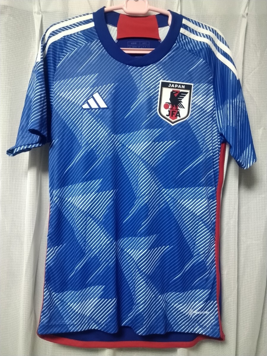 正規品 良品 サッカー日本代表ユニフォーム M カタールワールドカップ adidas 拍卖