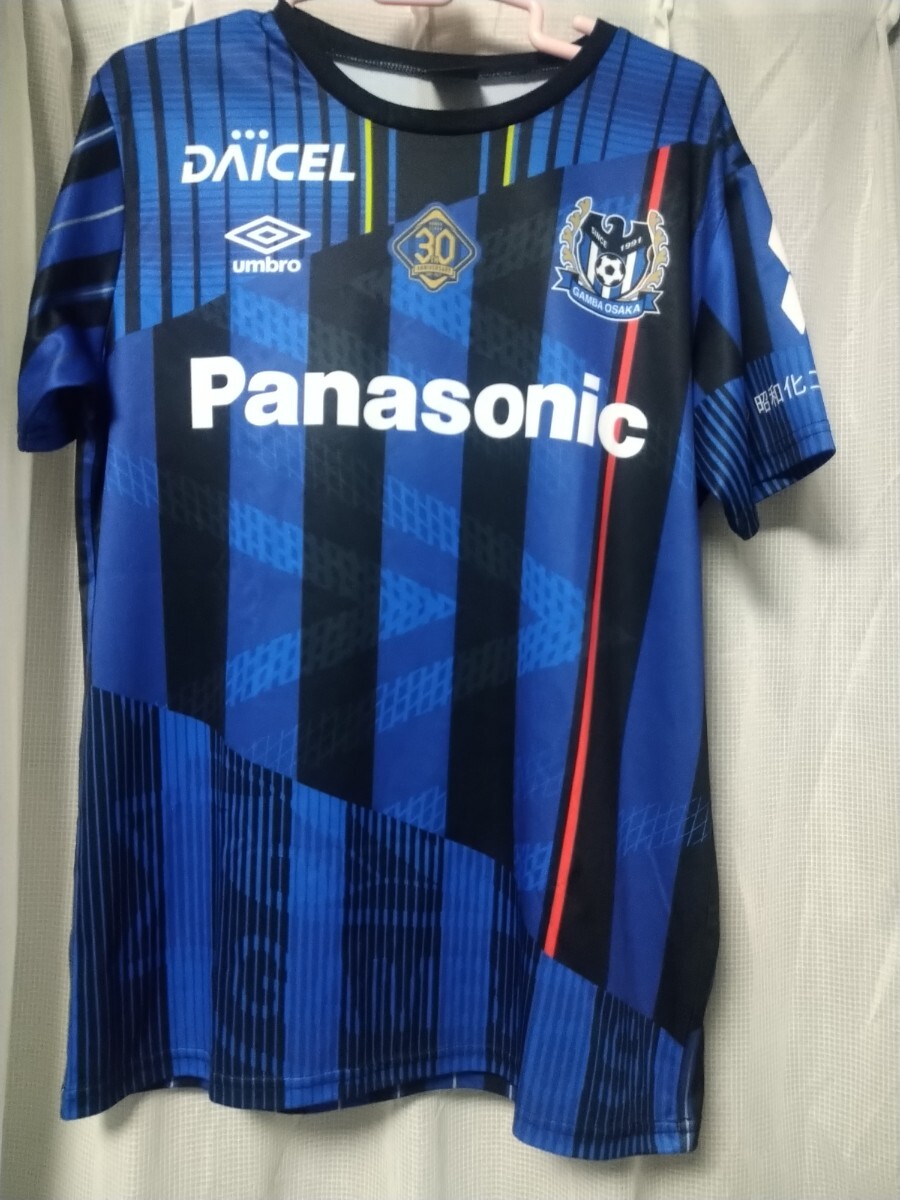 良品 ガンバ大阪 30周年記念 ユニフォームTシャツ アンブロ 限定シャツ 限定ユニフォーム Jリーグ Panasonic拍卖