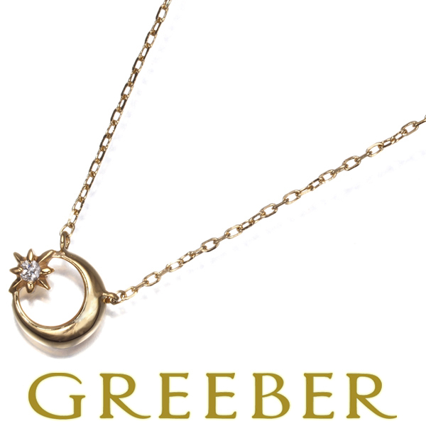 ヴァンドーム ネックレス ダイヤ ダイヤモンド ムーン K10YG BLJ/GENJ拍卖