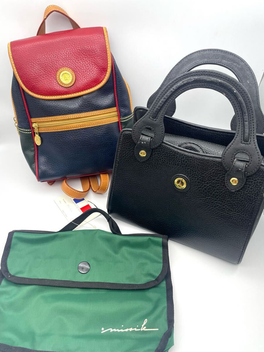 LA TOUR EIFFEL レザー リュック ハンドバッグ●MICHELE DE TOURNEMIRE ポーチ拍卖