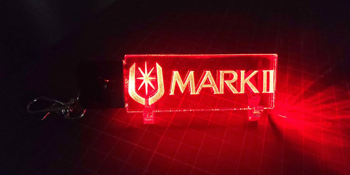 マーク2 GX61 GX71 GX81 JZX90 JZX100 トヨタ 光る アクリル キーホルダー 7色発行切り替え USB充電タイプ拍卖