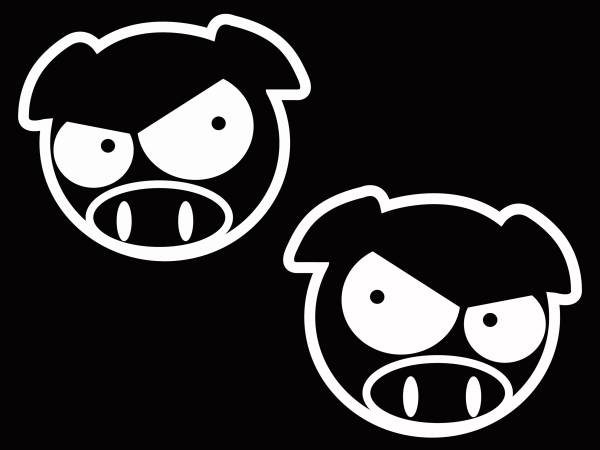 WRC スバル 豚② STI ラリー ステッカー 2枚セット 63拍卖