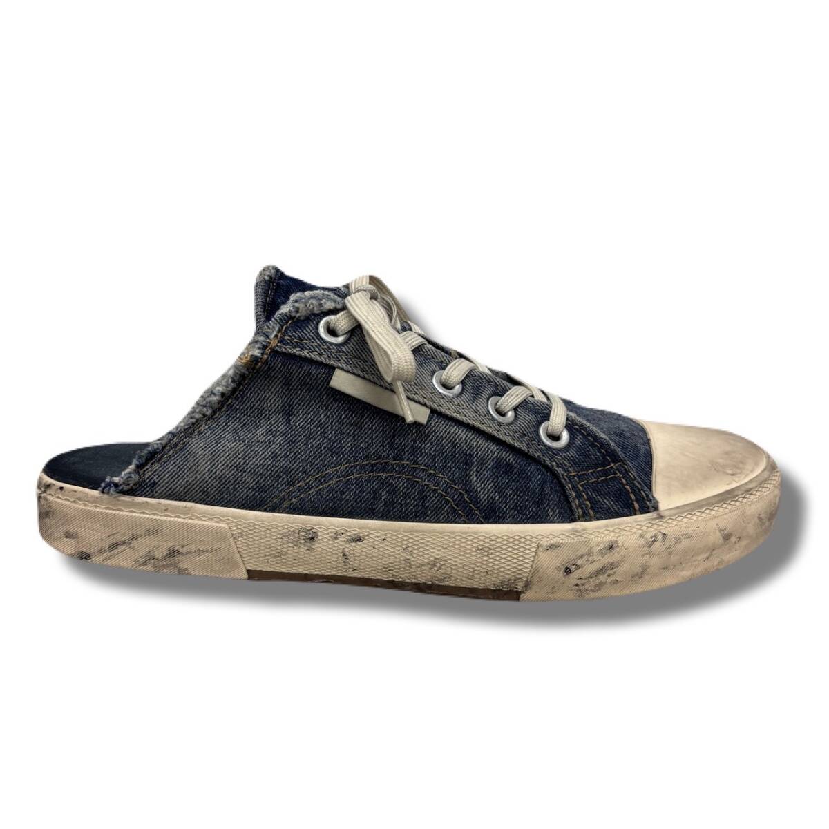 BALENCIAGA バレンシアガ デストロイコットンデニムミュール サンダル スニーカー 693953 41拍卖