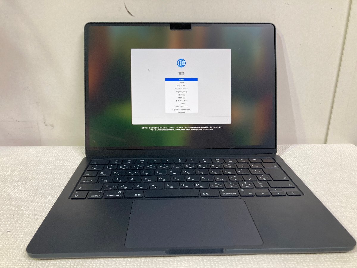 【1円スタート】埼玉発 Apple MacBookAir M2チップ 8GBメモリ MLY33J/A O SK拍卖