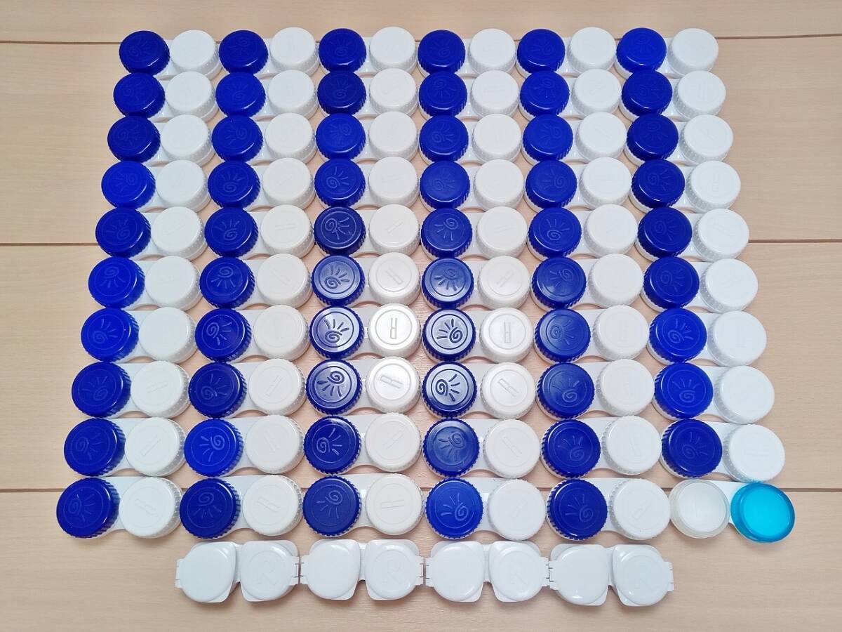 新品未使用★コンタクトレンズ レンズケース 64個セット★コンタクトケース 大量まとめて 小物入れ アクセサリ スキンケア用品常備薬小分け拍卖