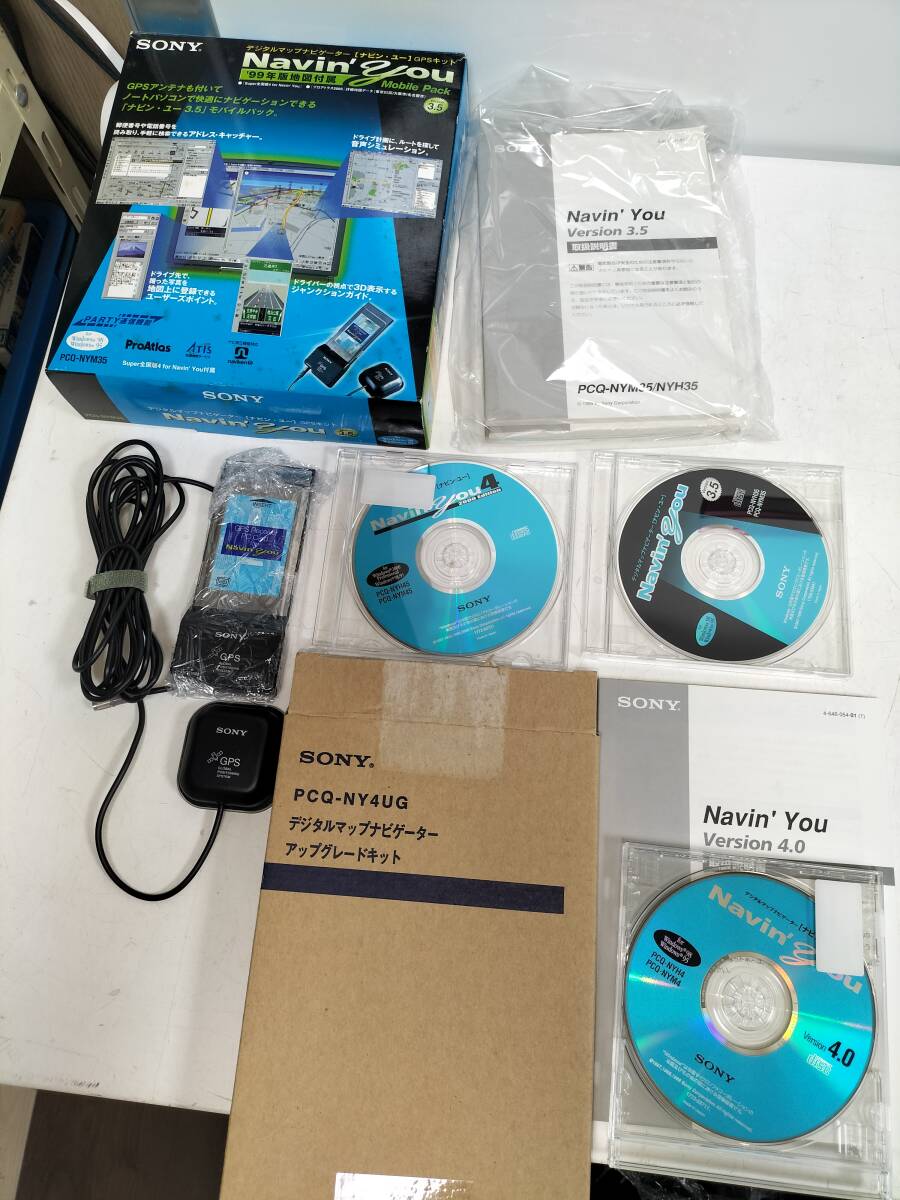 SONY Navin'you CD-ROM + PCMCIA GPS レシーバー PCカード windows拍卖