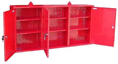 訳あり ウォールキャビネット ツールボックス 壁掛工具棚 工具箱 赤 213拍卖