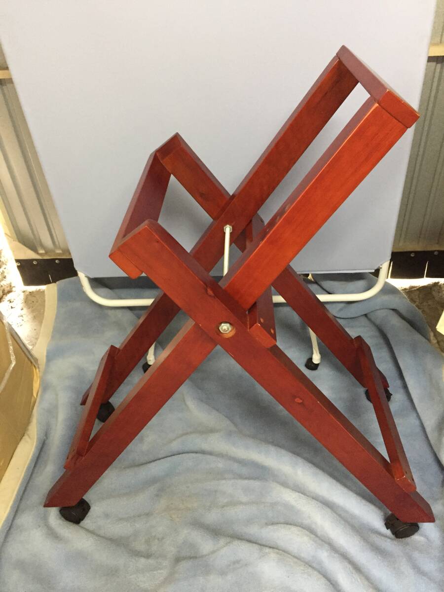 hf250716-005Z メーカー不明 和太鼓スタンド 立奏台 高さ89㎝程 折り畳み式 中古 祭りばやし 太鼓 和太鼓拍卖