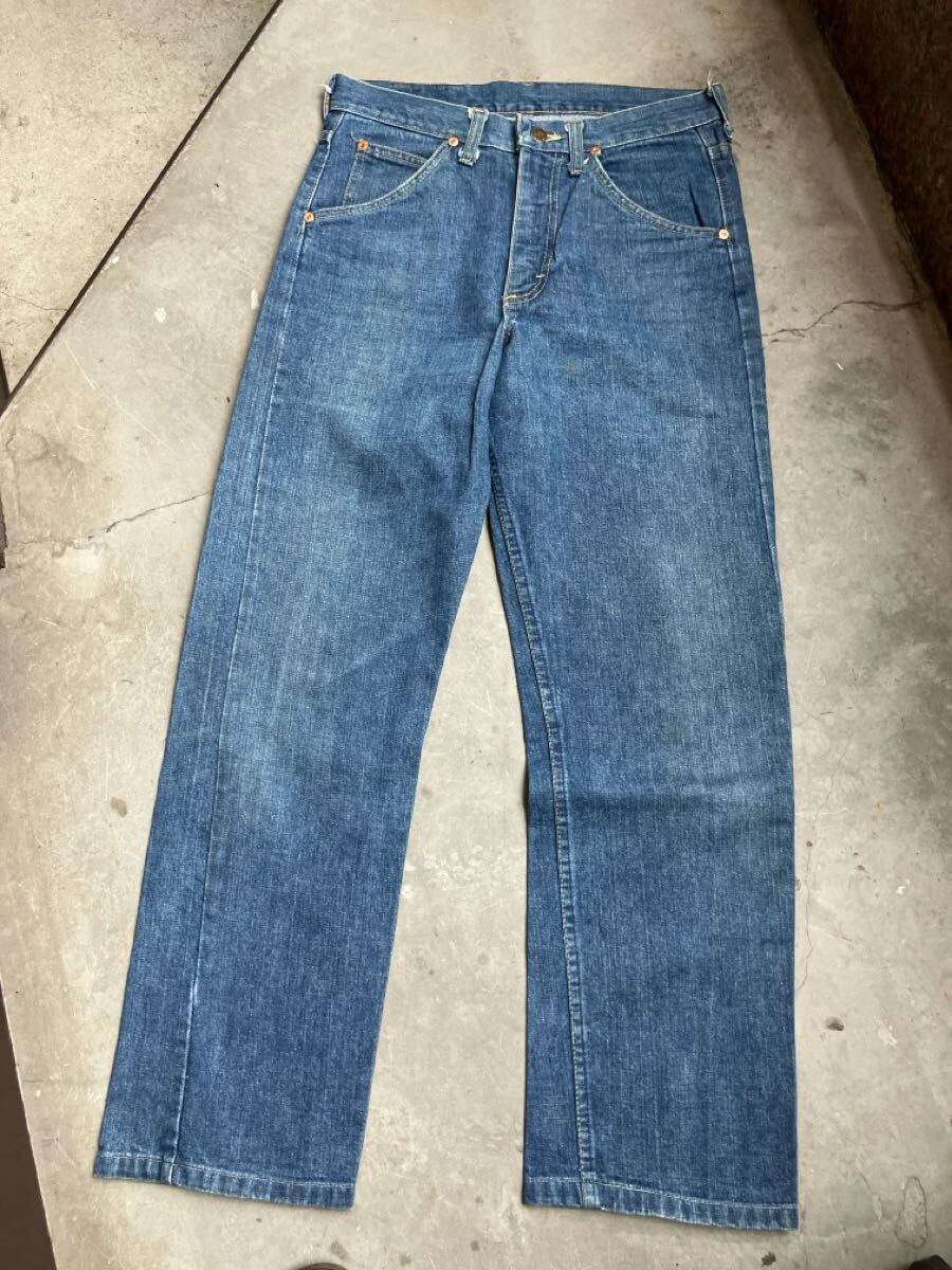 lee リー デニム w30(76cm)ジーンズ ビンテージヴィンテージ ジッパーTALON42 USA製 leeriders 200-0041 cotton100% 0208719拍卖