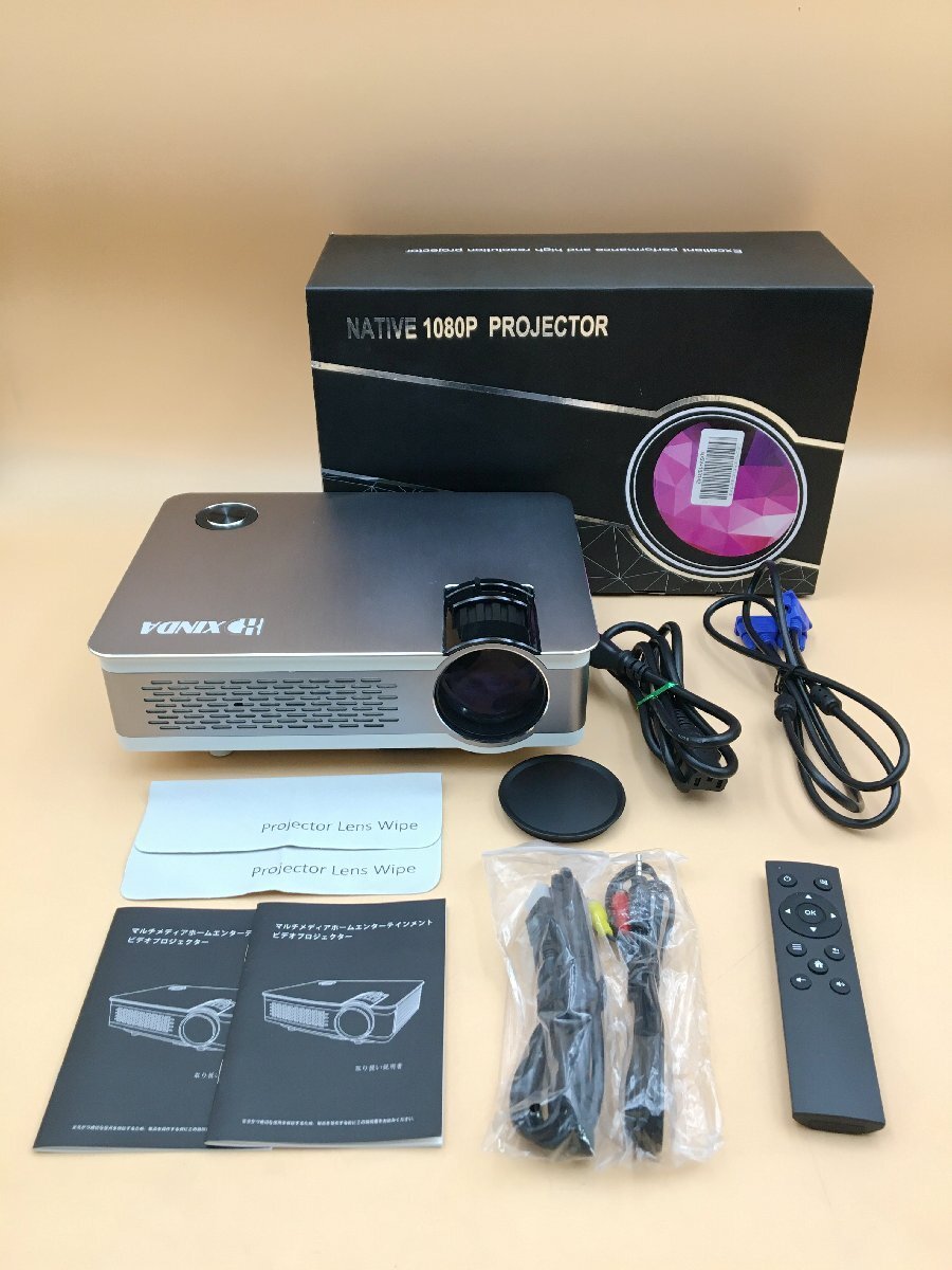 A11917◇XINDA プロジェクター ホーム ビデオプロジェクター A5500 箱 リモコン 説明書 ケーブル 240930拍卖