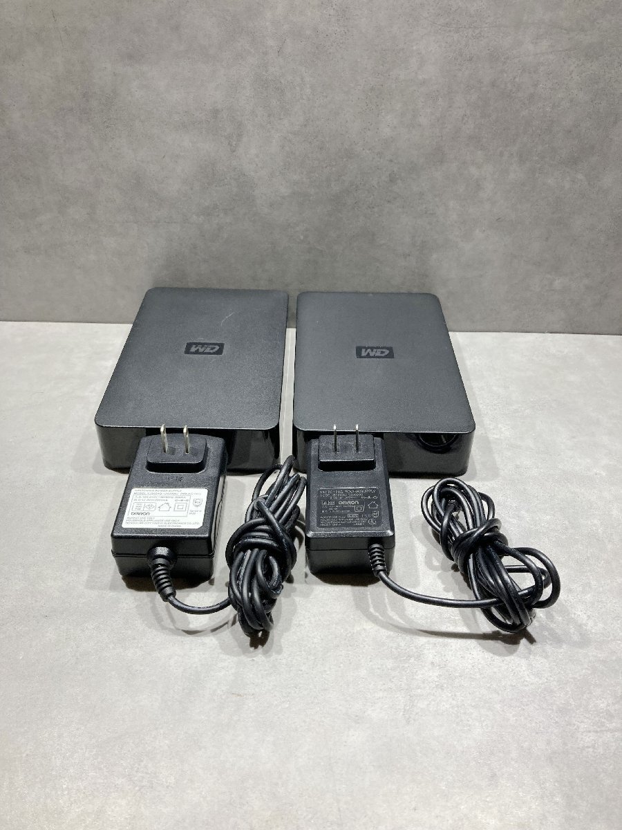 F242◎WD ウエスタンデジタル 外付けハードディスク 2TB 2台まとめ WDBAAU0020HBK-01 アダプタ 付属 フォーマット済 250517拍卖