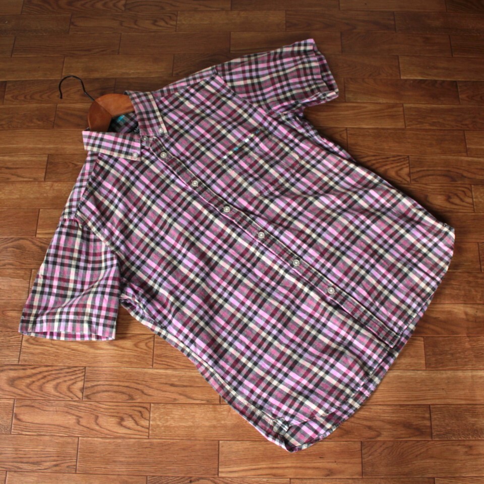 ★☆送料無料★BEAMS ビームス★とっても素敵な定番ボタンダウン半袖シャツ★サイズXL☆★拍卖