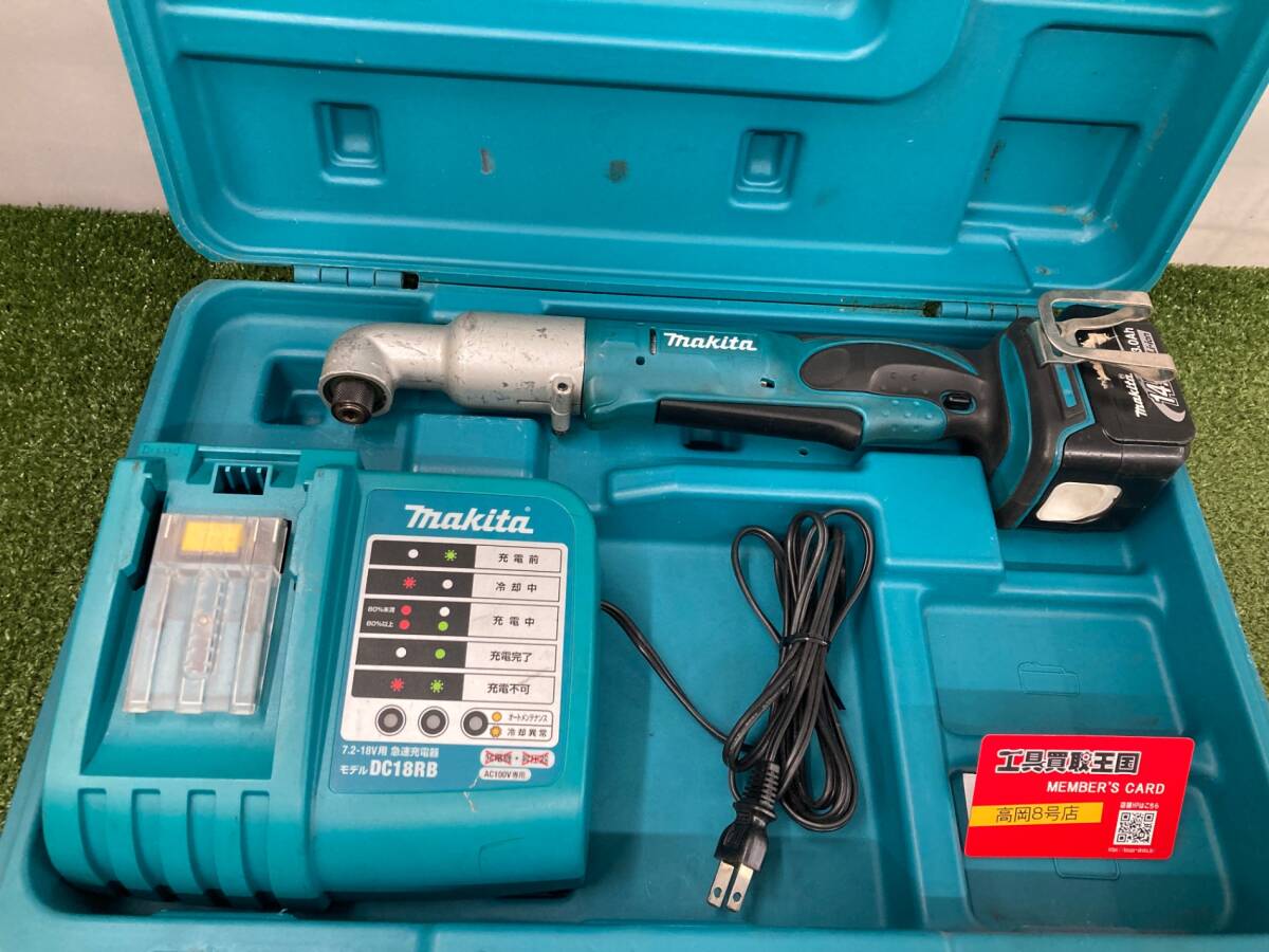 【中古品】【0926】★マキタ 充電式アングルインパクトドライバ 14.4V 3.0Ah 本体付属バッテリー1個搭載モデル TL060DRF IT50A9IFOLAC拍卖