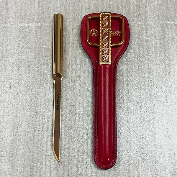 送料無料◆ 希少◆ハサミ ペーパーナイフ セット ◆ドイツ HENCKELS Germany ノベルティ Audi YANASE ロゴ入り 中古品(美品)拍卖