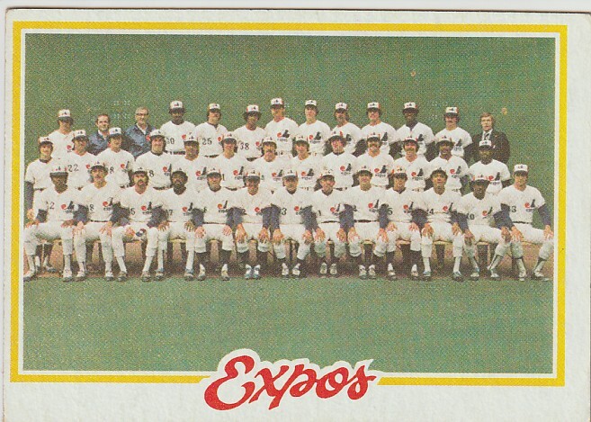 Montreal Expos Team Checklist 1978 Topps 244拍卖