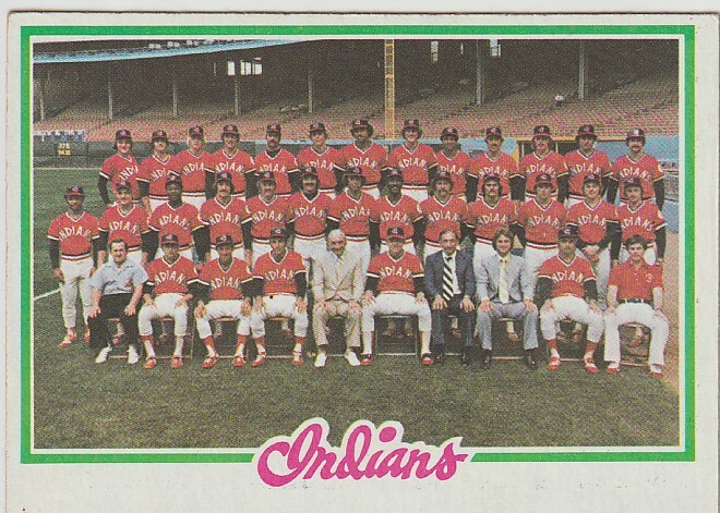 Cleveland Indians Team Checklist 1978 Topps 689拍卖