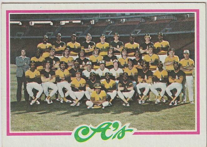Oakland Athletics Team Checklist 1978 Topps 577拍卖