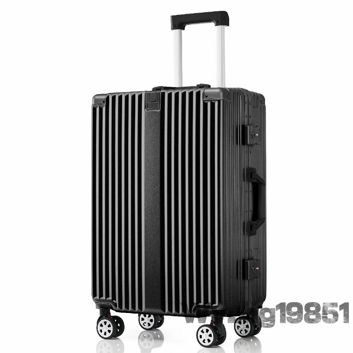 スーツケース Mサイズ フレームタイプ アルミ USBポート付き カップホルダー フック式底足 ストッパー付き キャリーケース キャリーバッグ拍卖